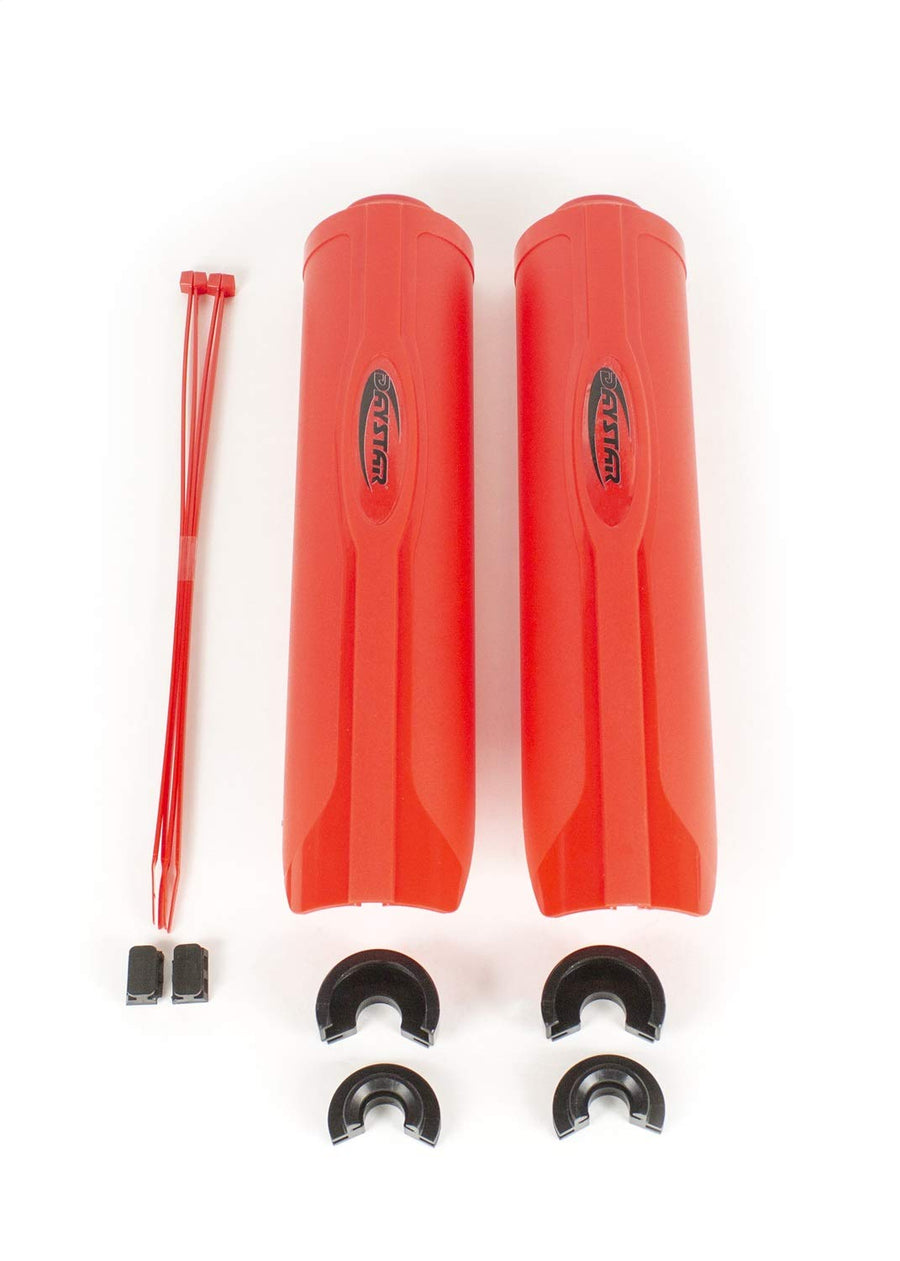 Daystar Compatible with/Replacement Red 2.0 Shock Guards Pair with Zip Ties Compatible with/Replacement Fox/Bilstein Shocks KU20032RE