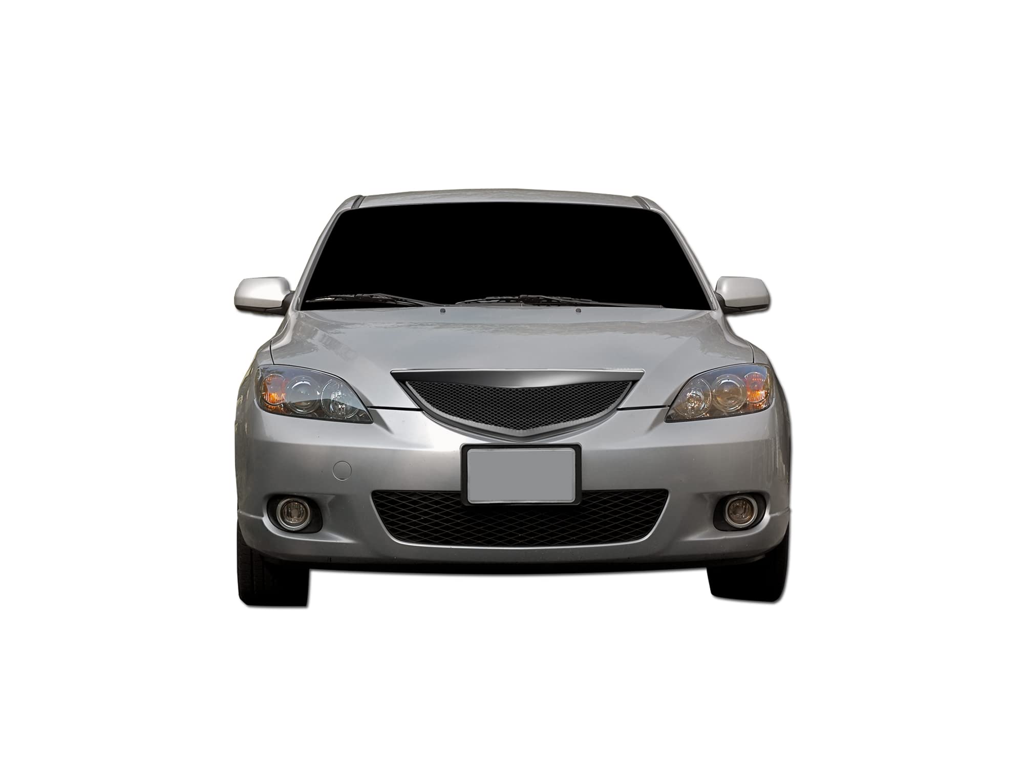 7165977 Armordillo USA Mesh Grille Fits 2004-2006 Mazda Mazda3 Sedan-Matte Black