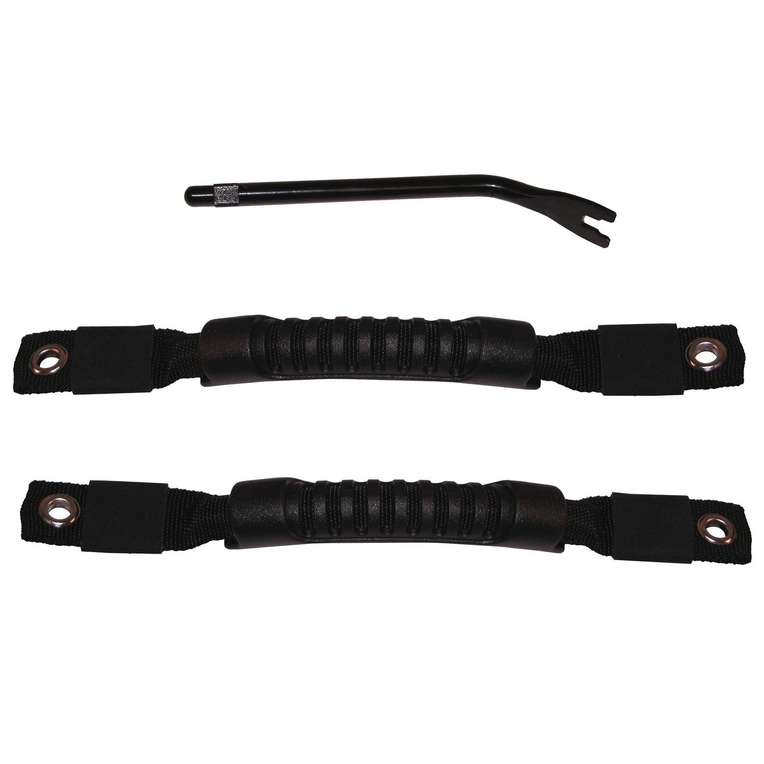 Door Pull Straps Rugged Ridge for Jeep Wrangler TJ | Nylon, Black | 11826.01 | Fits 1997-2006 Jeep Wrangler TJ