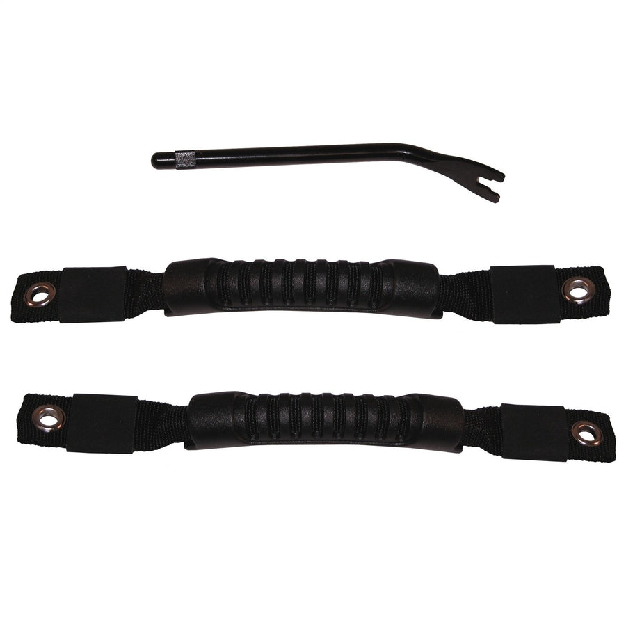Door Pull Straps Rugged Ridge for Jeep Wrangler TJ | Nylon, Black | 11826.01 | Fits 1997-2006 Jeep Wrangler TJ