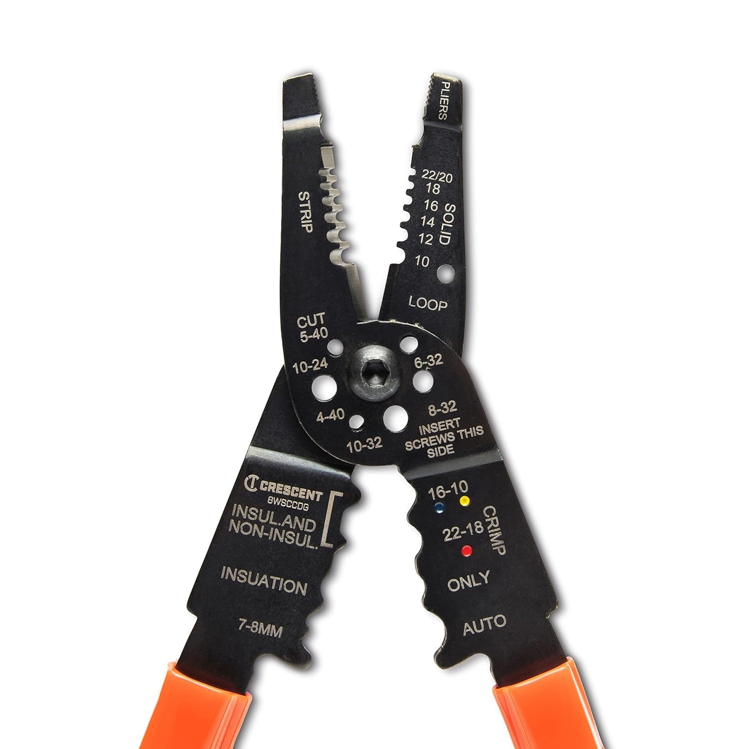 Crescent 8WSCCDG Wire Stripper Crimper Cutter Dipped - 8"
