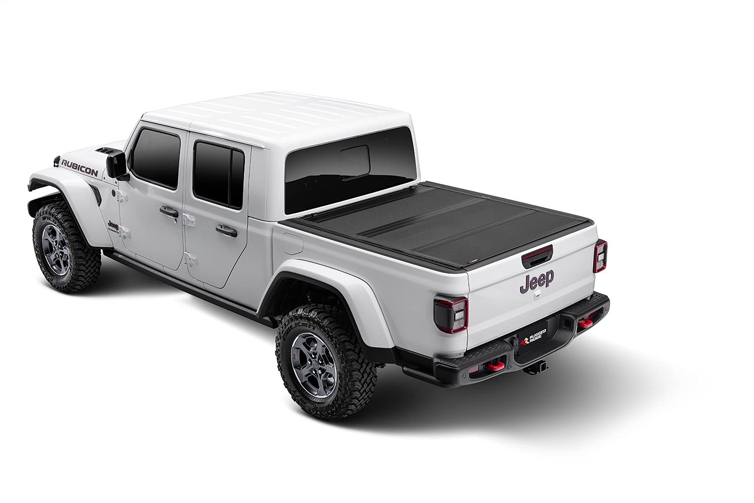 Rugged Ridge Hard Folding Armis Tonneau Cover for Jeep Gladiator JT | Tri-Fold, Weather Resistant, Full Bed Access | 13550.24 | Fits 2020-2025 Jeep Gladiator JT
