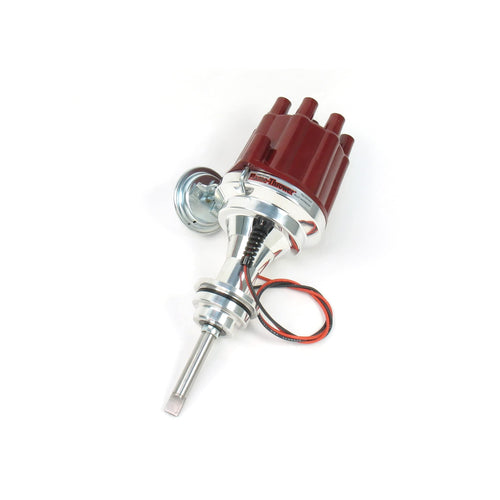 Pertronix D7143701 Flame-Thrower Red Cap Vacuum Advance Billet Electronic Distributor with Ignitor III Technology for Chrysler/Dodge/Plymouth 426-440