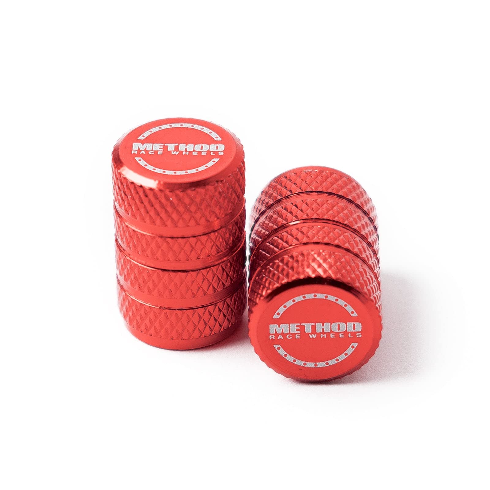Method Valve Stem Caps, Race Wheels, Red