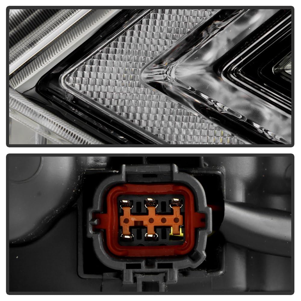 Nissan Rogue Sport 20-22 Spyder (OE) Halogen w/LED DRL Projector Headlight - OE Black Left