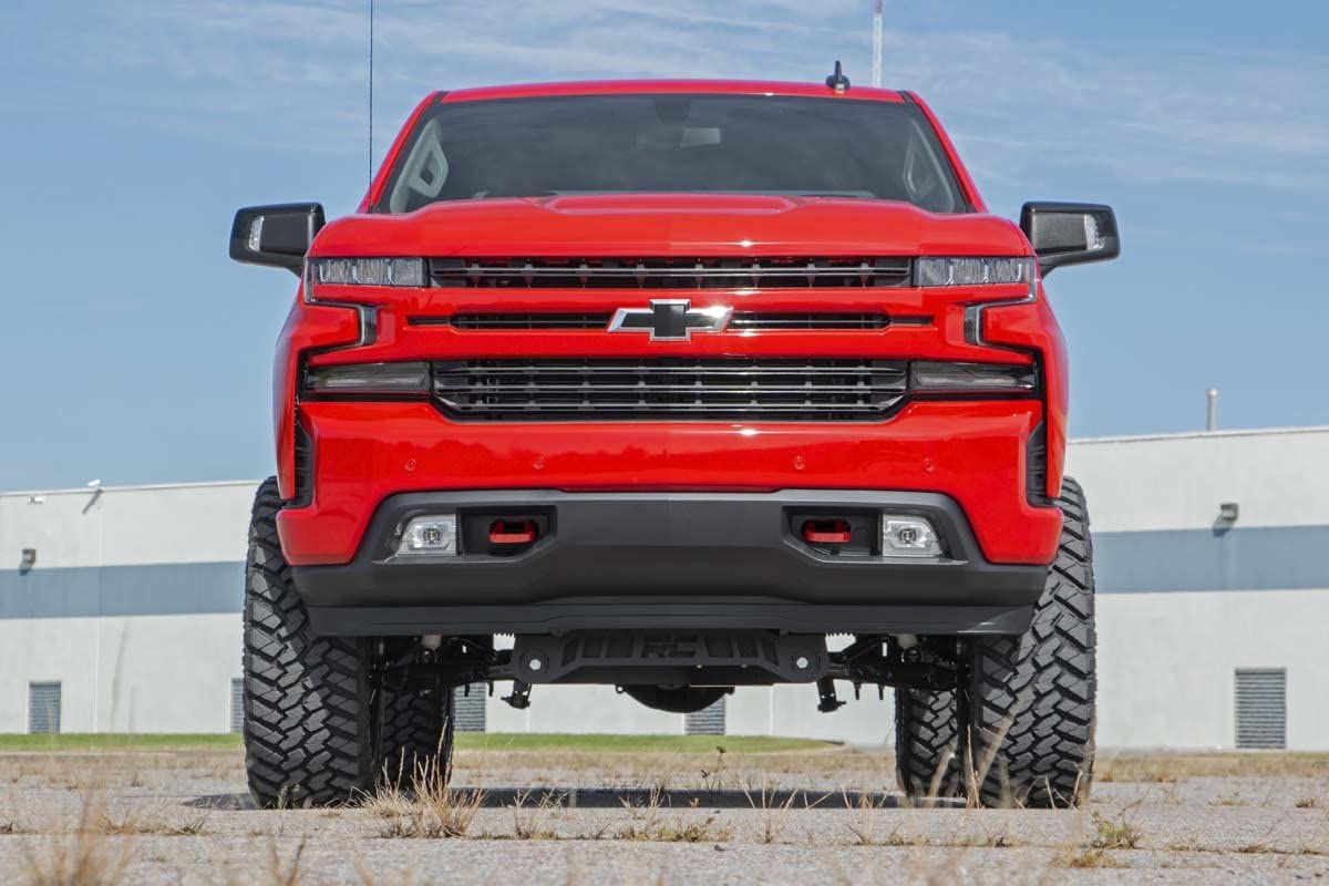 Rough Country Forged Upgraded Tow Hooks (fits) 2019-2020 Chevy Silverado 1500 | Replaces OEM | Red | RS132 , Black