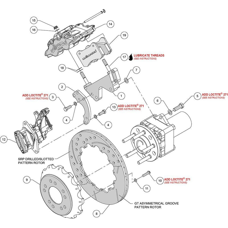Red AERO4 / MC4 Rear Kit,14.00