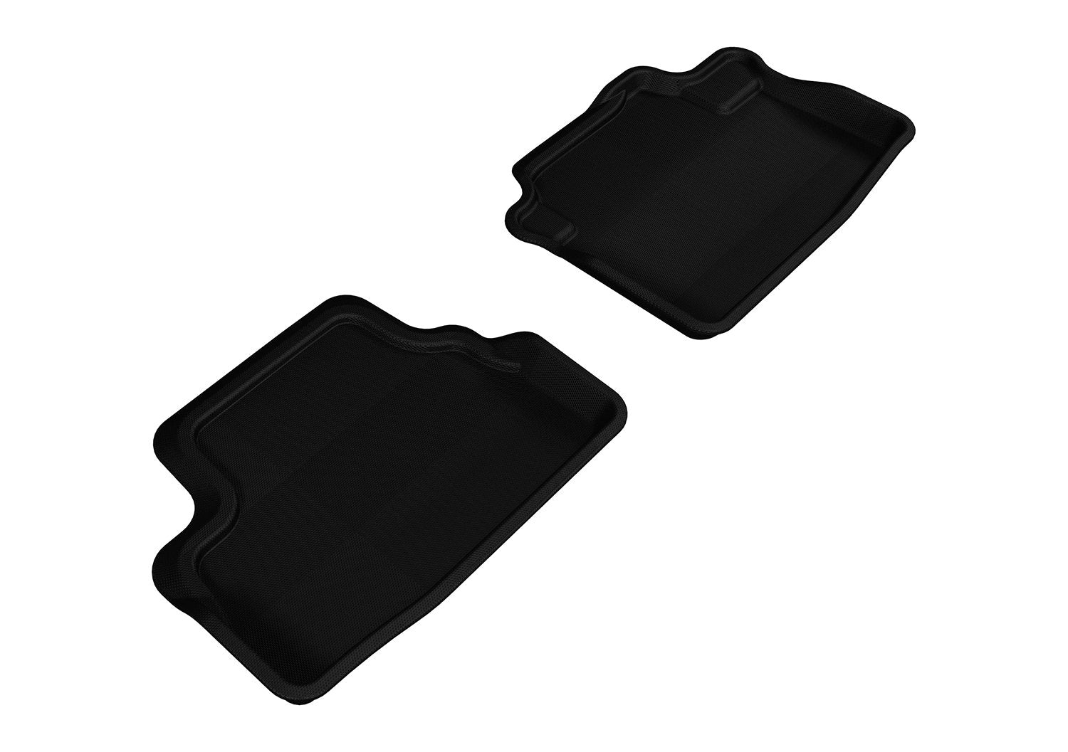 2008-2012 Honda Accord Coupe 3D MAXpider Kagu 2nd Row Floormats - Black (L1HD05921509)