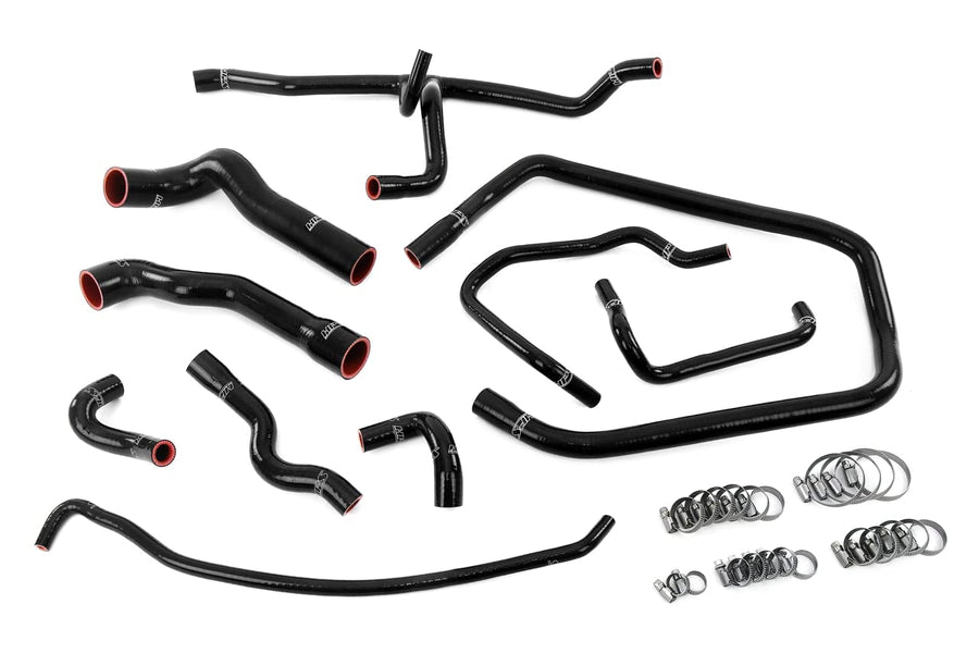 HPS Performance Silicone Black Radiator, Heater, Throttle Body, Expansion Tank Coolant Hose Kit Compatible for 1992-1995 BMW 325i 325is 2.5L E36 M50, 57-2083-BLK