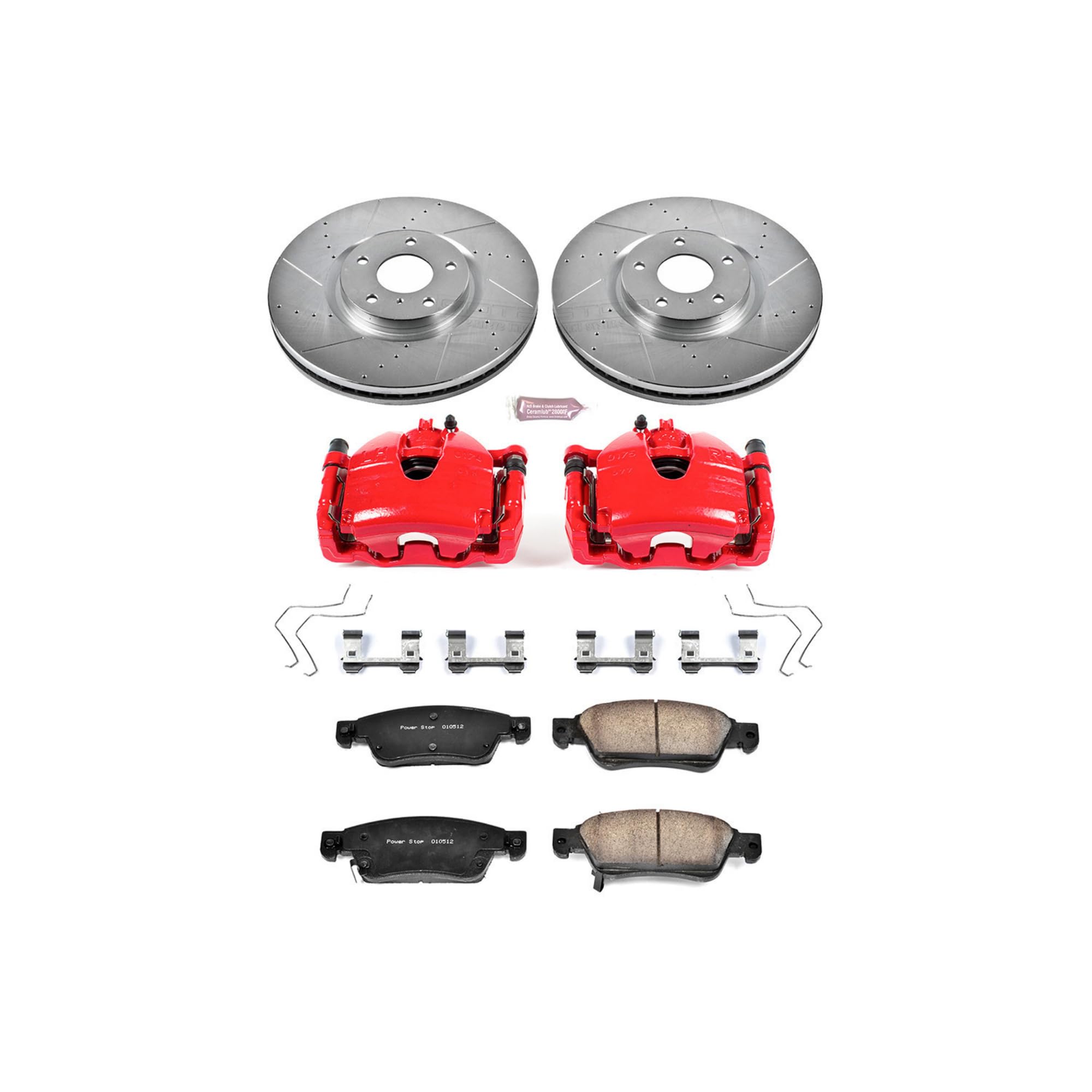 Power Stop Z23 Evolution Sport Brake Kit with Calipers For INFINITI G35 2007-2008, INFINITI Q60 2014-2015, INFINITI G37 2008-2013 [Model Specific]