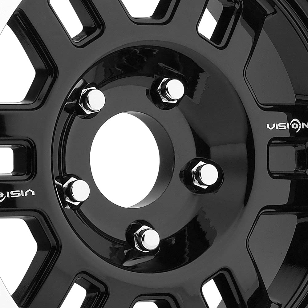 Manx Vision 398 Gloss Black Machined Lip 16X7 Wheel Rim (0 offset, 5-4.5)