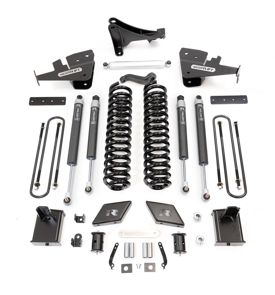 7'' ReadyLIFT Coil Spring Lift Kit with Falcon 1.1 Monotube Front/Rear Shocks and Front Track Bar Bracket For Ford F250 Diesel 4WD