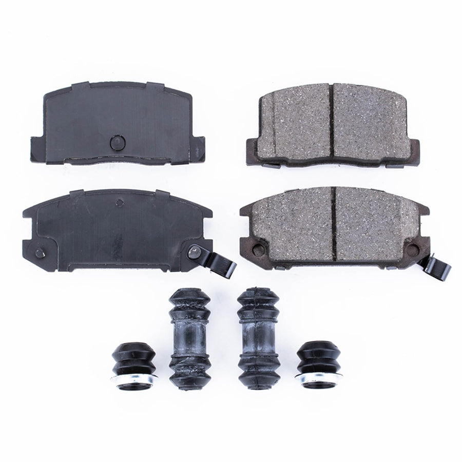 Power Stop Brake Kit Rear For Toyota MR2 1991-95 | Toyota MR2 Spyder 2000-05 - Ceramic Brake Pads With Installation Hardware, 17-657