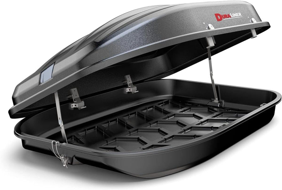 Rooftop Cargo Carrier DuraLiner for Cars/Trucks/SUV's - Waterproof Hard Shell Roof Top Mount Storage - Easy Installation - 10 Cubic Ft - Made in USA