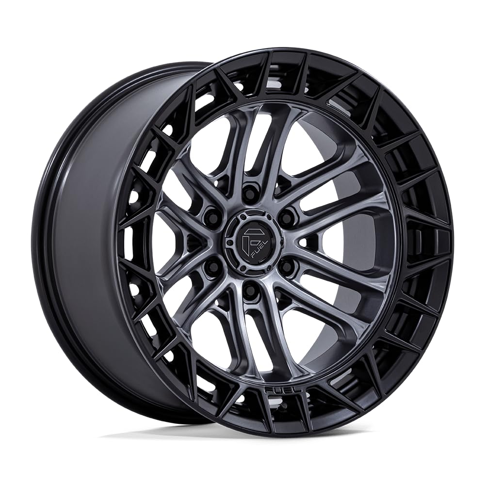 FC874 CELSIUS FUEL OFF-ROAD 20X10, 6X5.5, 4.79, -18mm MATTE GUNMETAL W/ MATTE BLACK LIP - FC874AB20106818N