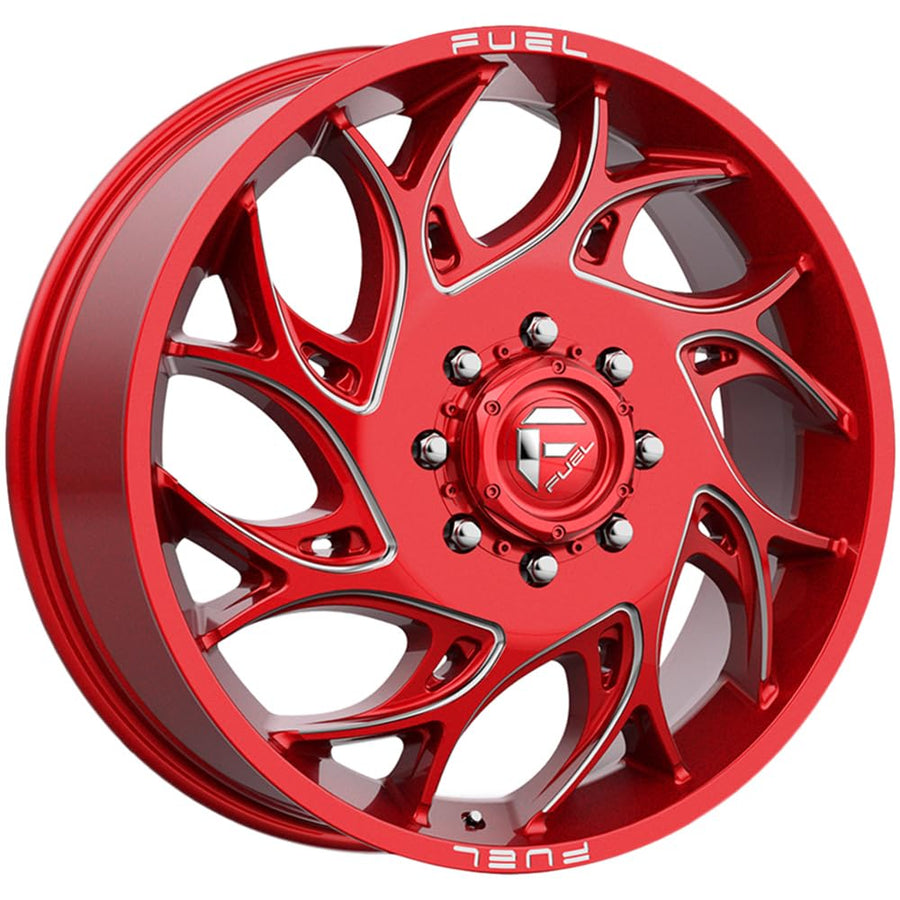 D742 RUNNER FUEL OFF-ROAD 22X8.25, 8X200, 8.76, 105mm CANDY RED MILLED - D742228292