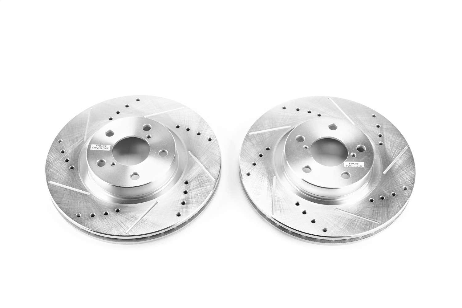 Power Stop Drilled and Slotted JBR1758XPR Front Brake Rotor Pair For Subaru Impreza 2017-2022 [Model Specific]
