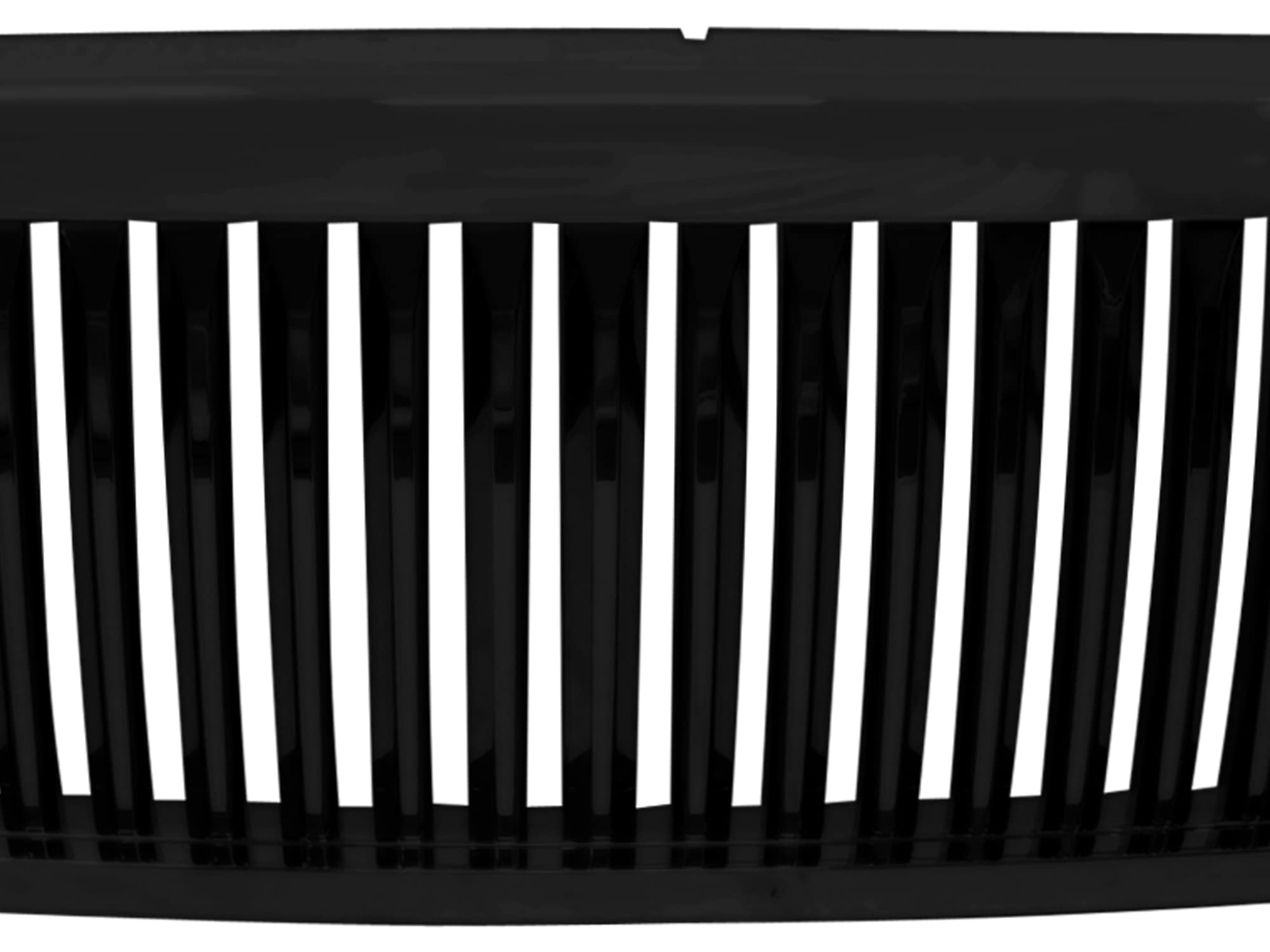 Vertical Front Hood Grille Armordillo USA - Gloss Black Fits 2000-2004 Ford Excursion
