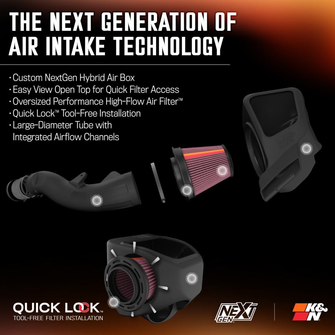 Jeep Grand Cherokee K&N 16-22 V6 3.6L NextGen Cold Air Intake