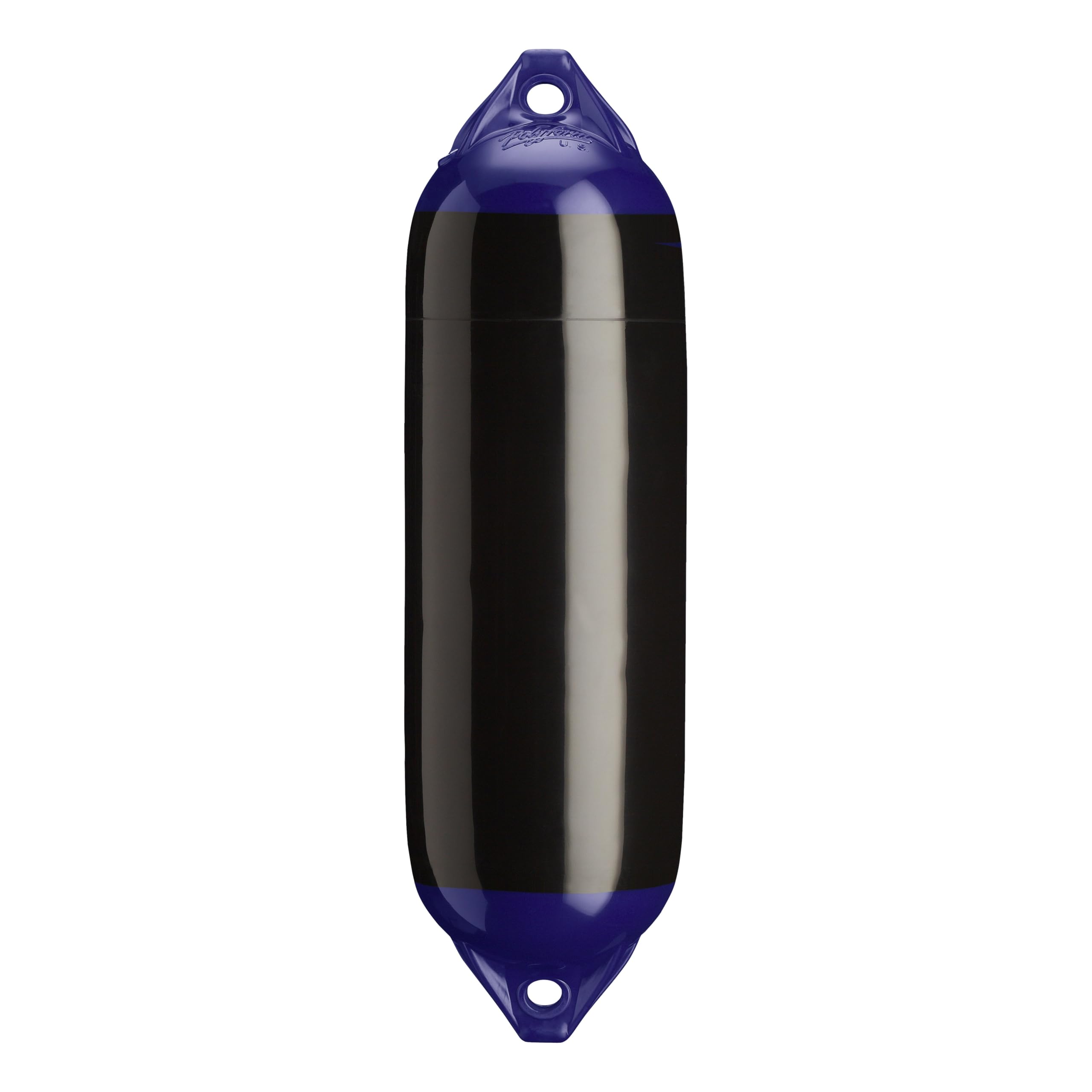 Polyform F-Series F-02 Boat Fender Standard Blue Ropehold - Black