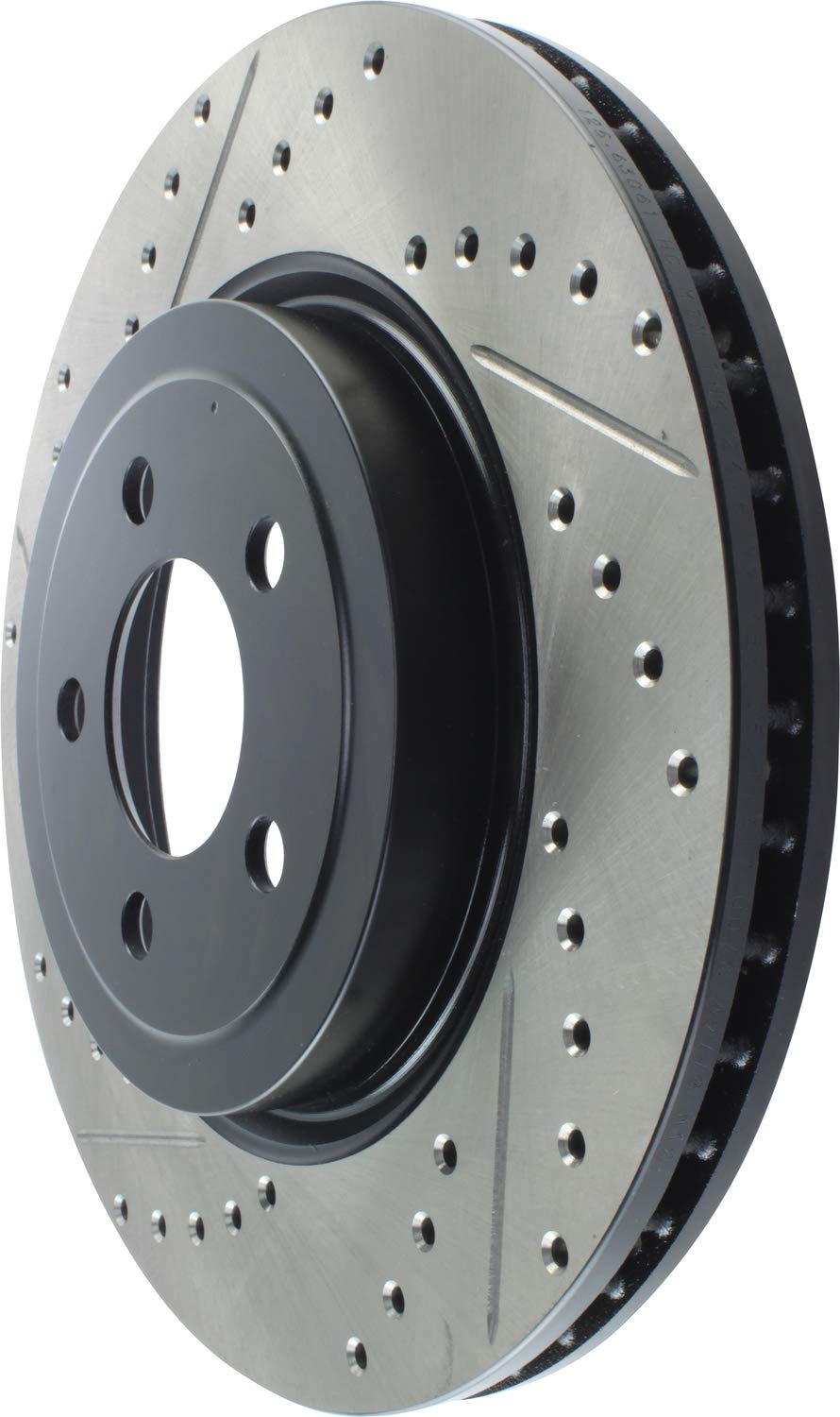 Front Right StopTech 127.63061R Sport Drilled/Slotted Brake Rotor