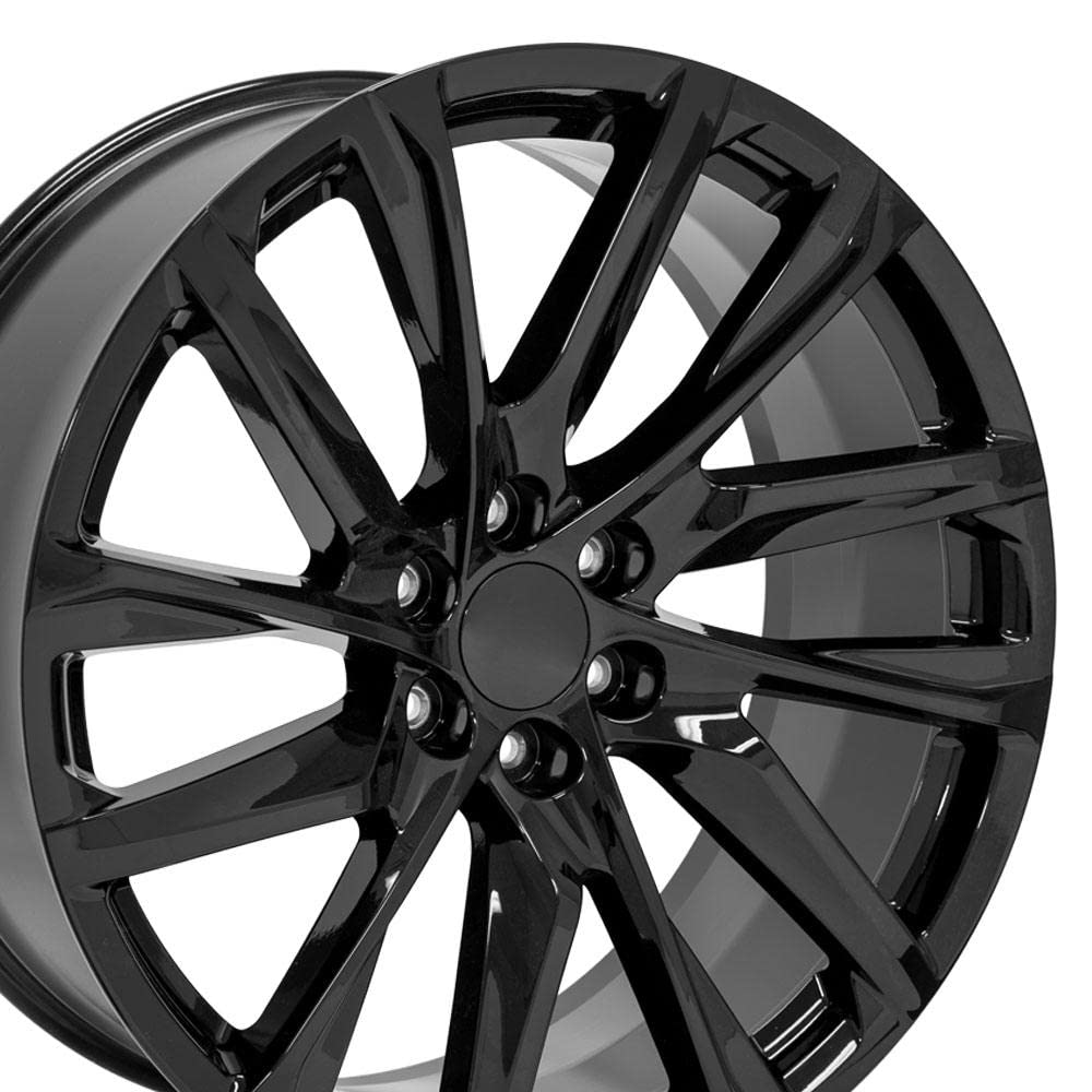 24 Inch OE Wheels CA90 Rim Fits Escalade Style 6x139.7 24x10 Gloss Black - Hollander 4875 (1)