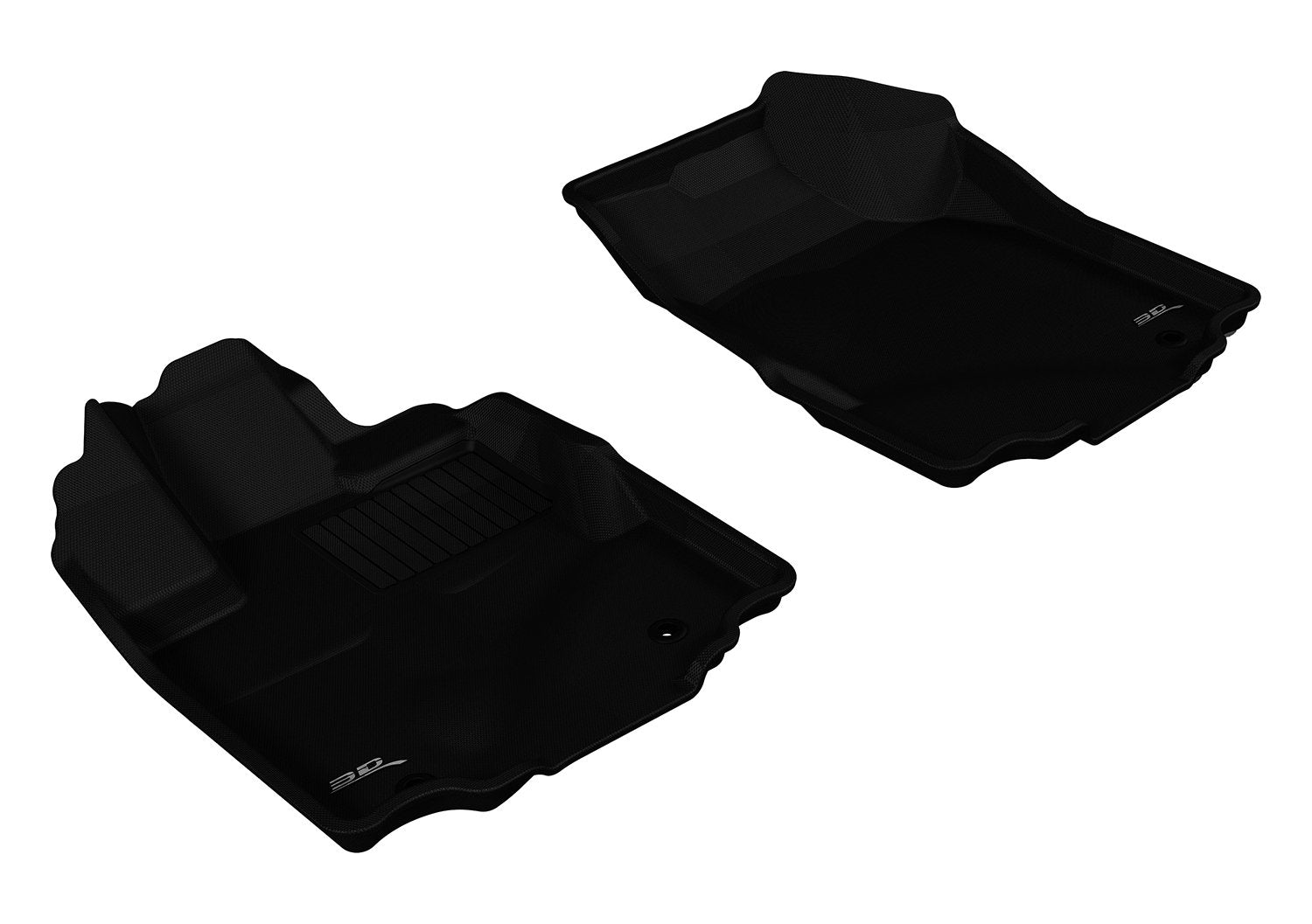 Front Row 3D MAXpider Custom Fit All-Weather Floor Mat for Select Honda Ridgeline Models - Kagu Rubber (Black)