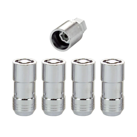Chrome Cone Seat McGard 24210 Wheel Locks (M14 x 1.5 Thread Size) - Set of 4
