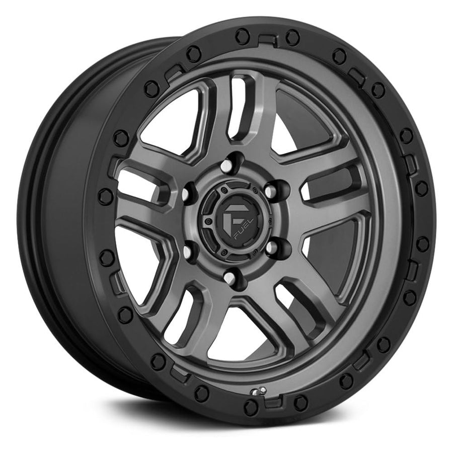 17x9 D701 AMMO, Bolt Pattern: 6x5.5/, Offset: -12, MATTE GUN METAL BLACK BEAD RING, set of 1