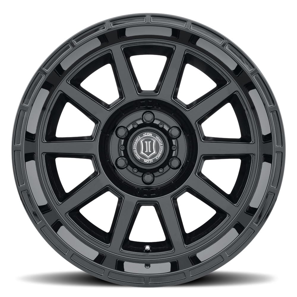 Recoil ICON Alloys, Gloss Black, 20 x 10/6 x 135, 24mm Offset, 4.5" BS, 6220106345GB