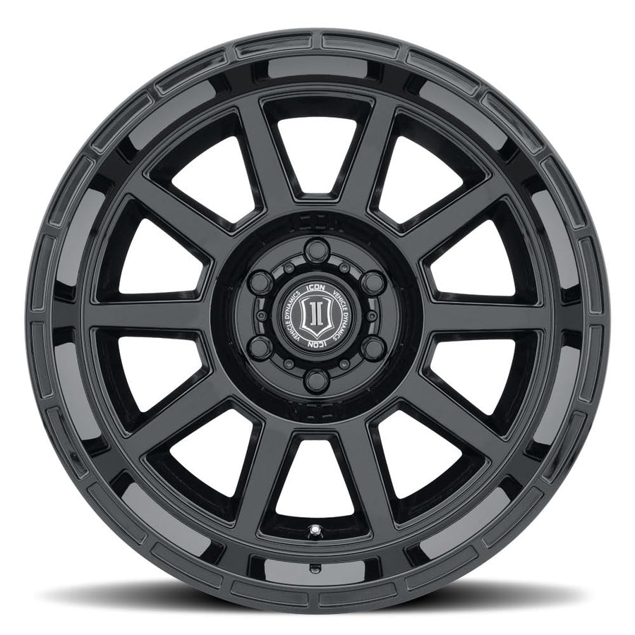 Recoil ICON Alloys, Gloss Black, 20 x 10/6 x 135, 24mm Offset, 4.5" BS, 6220106345GB
