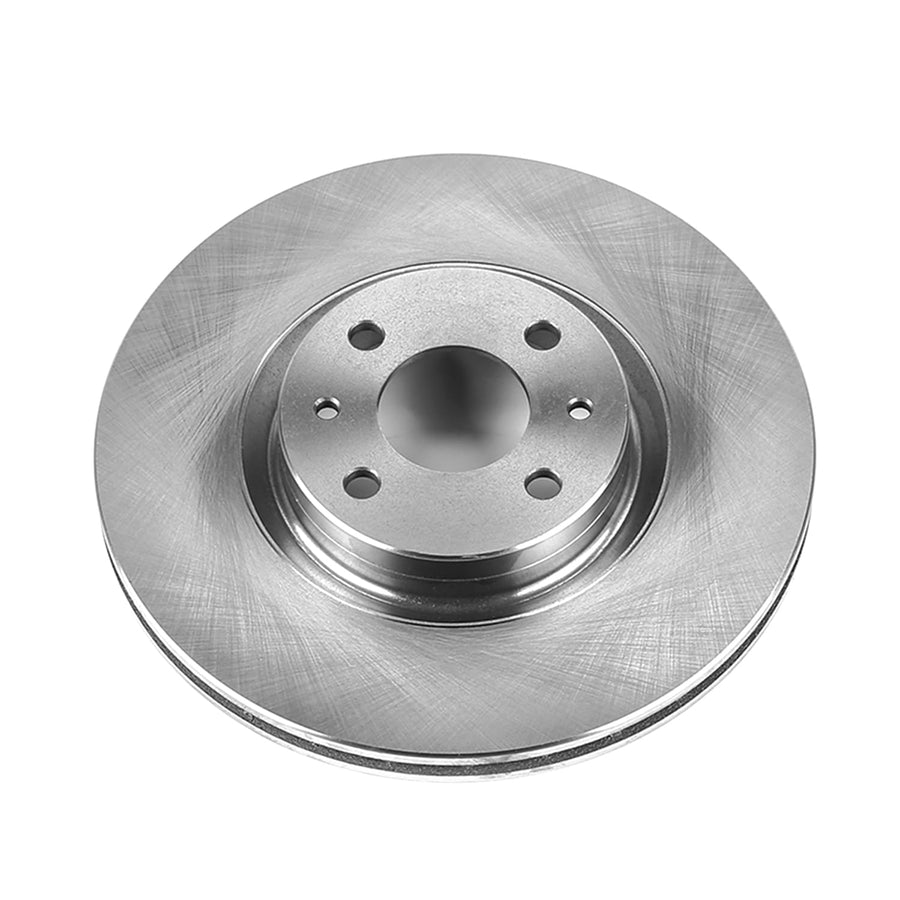 Power Stop Autospeciality EBR1297 Front Brake Rotor Stock Replacement For Fiat 500 2012-2019 [Model Specific]