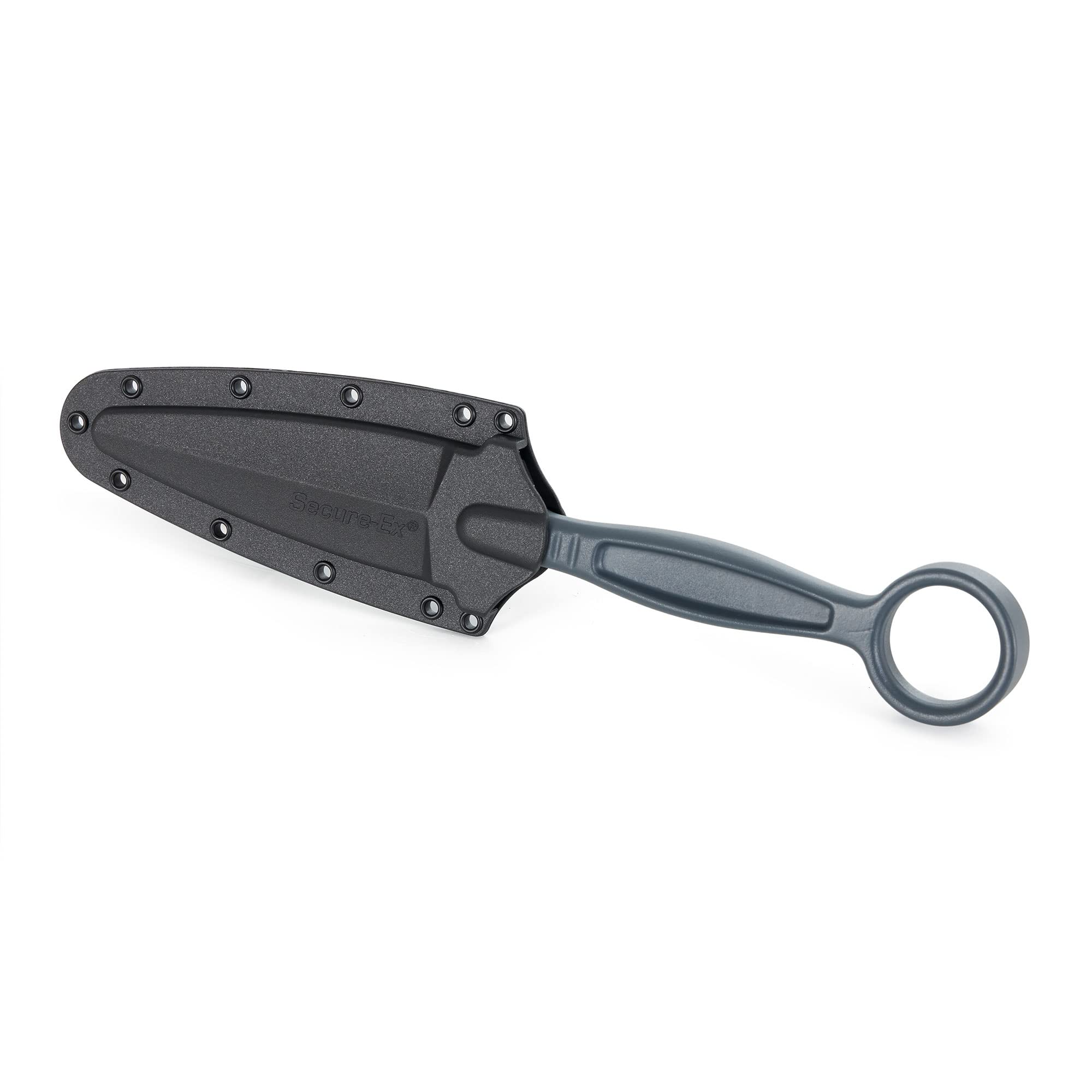 Drop Forged Cold Steel Battle Ring 2 3.5" 52100 High-Carbon Steel Fixed Blade EDC Tactical Hunting Utility Knife w/ 5.5" Ergonomic Handle, Internal Guard, Resistant Secure-Ex Sheath
