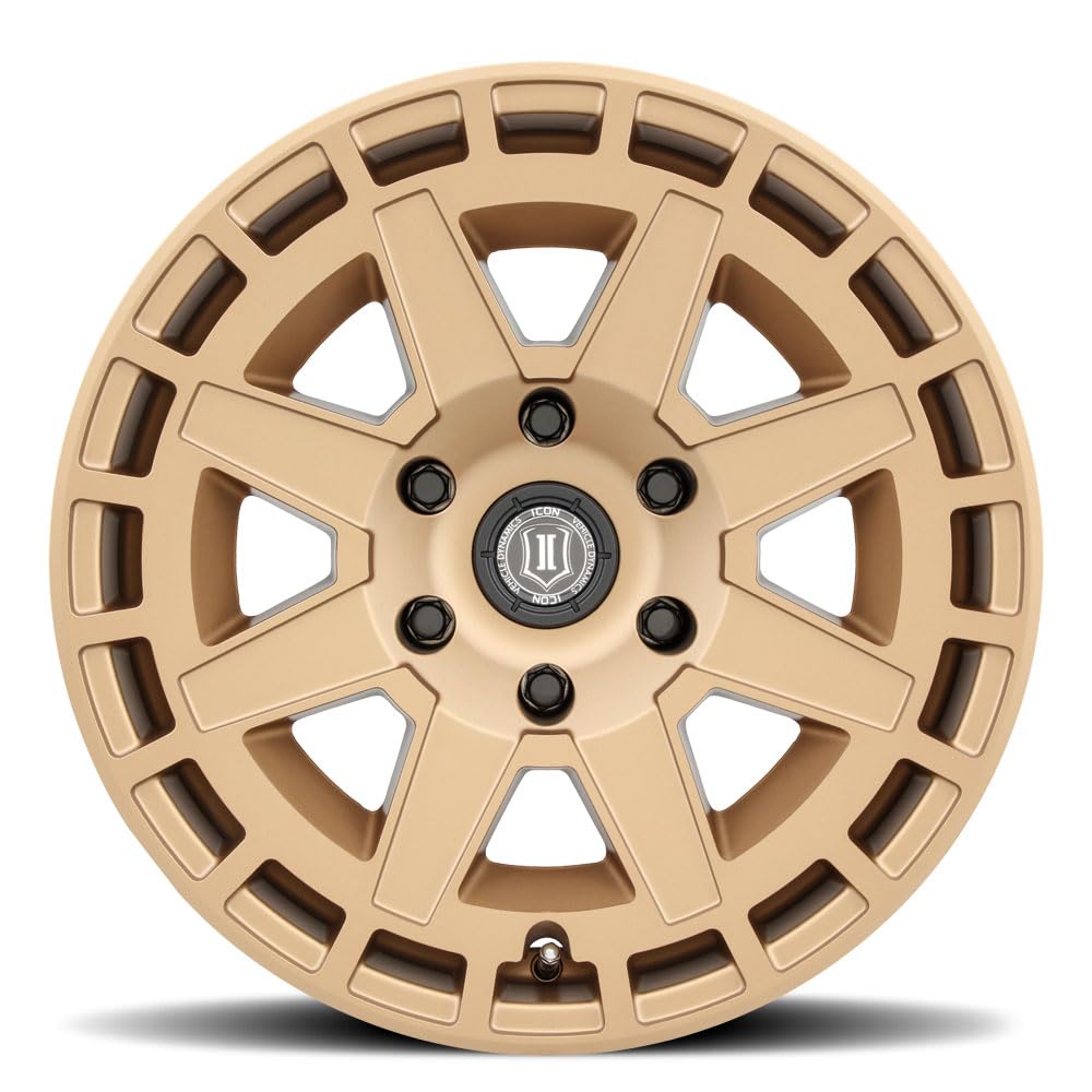 ICON Alloys Compass, 17 x 8.5/6 x 135, Satin Brass, 6mm Offset, 5" BS, 3217856350BS