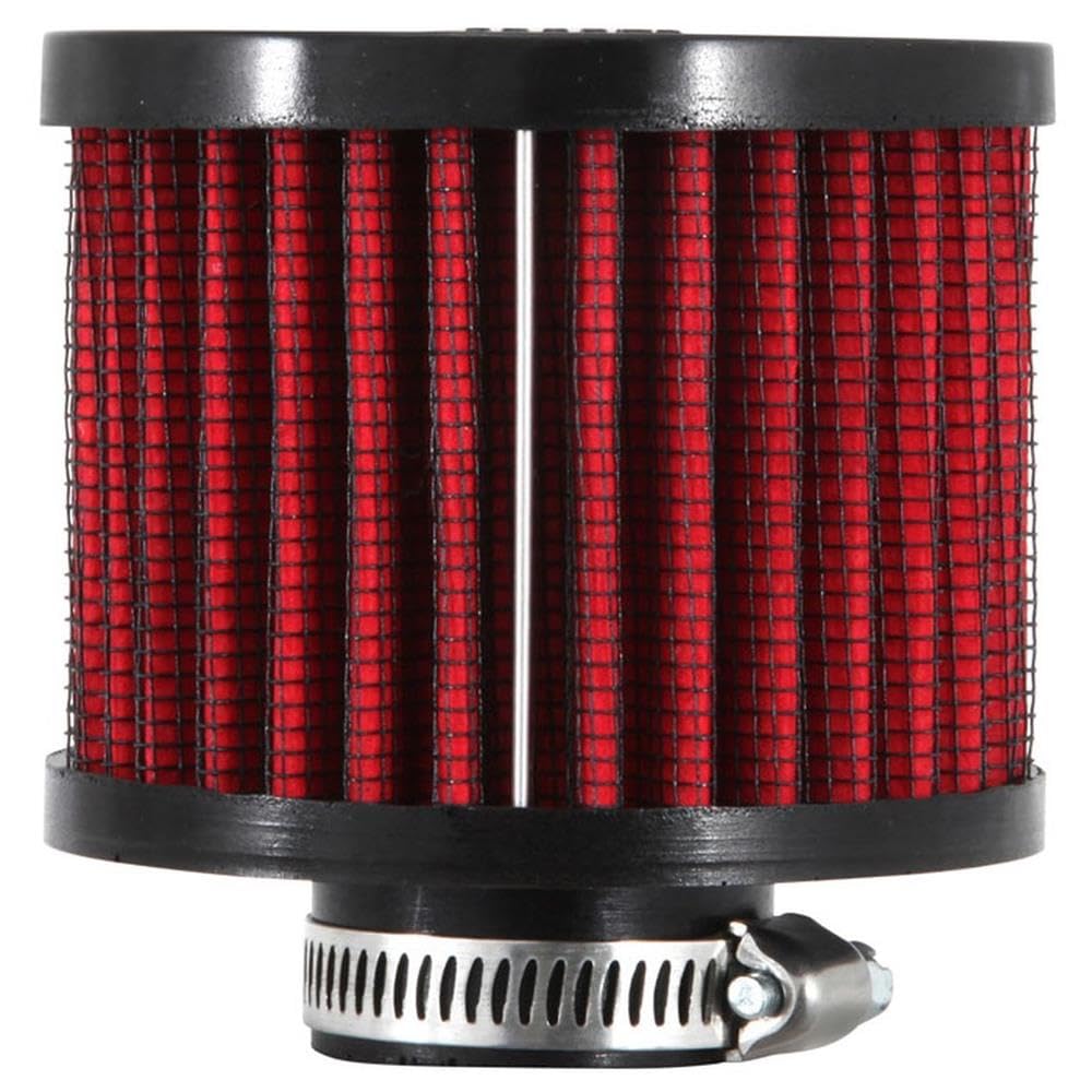 K&N Air Filter/Breather Vent: High Performance, Premium, Washable, Replacement Engine Filter: Flange Diameter: 1 in, Filter Height: 2.375 in, Flange Length: 0.4375 in, Shape: Breather, 62-1410