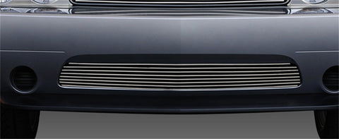 2011-2014 Challenger T-Rex Grilles Billet Bumper Grille, Polished, 1 Pc, Overlay - PN #25416
