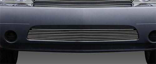 2011-2014 Challenger T-Rex Grilles Billet Bumper Grille, Polished, 1 Pc, Overlay - PN #25416