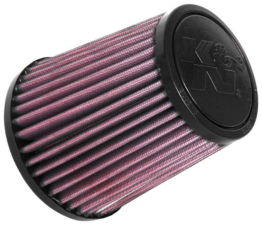High-Flow K&N Original Lifetime Universal Clamp-On Air Filter: High Performance, Premium, Washable: Flange Diameter: 2.5 In, Filter Height: 5 In, Flange Length: 0.75 In, Shape: Round Tapered, RU-9630