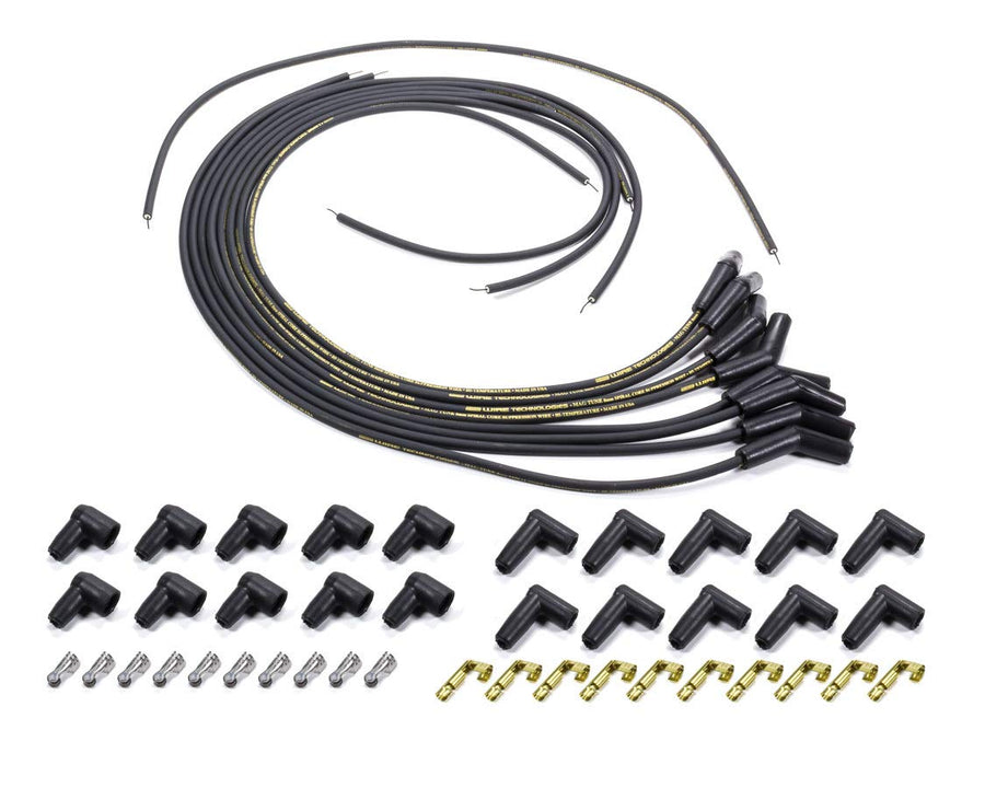 Black Mag Tune Wire Set Moroso 9882M, Universal, w/ 135 Degree Plug Ends