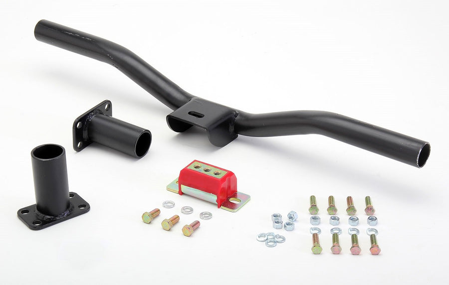 Transmission Crossmember Kit Trans-Dapt Performance 6549 Universal Supports 700R4/4L60E/T56 Trans. Fits 26-36 in. Framerail Width 3 in. Drop Distance Polyurethane Pads
