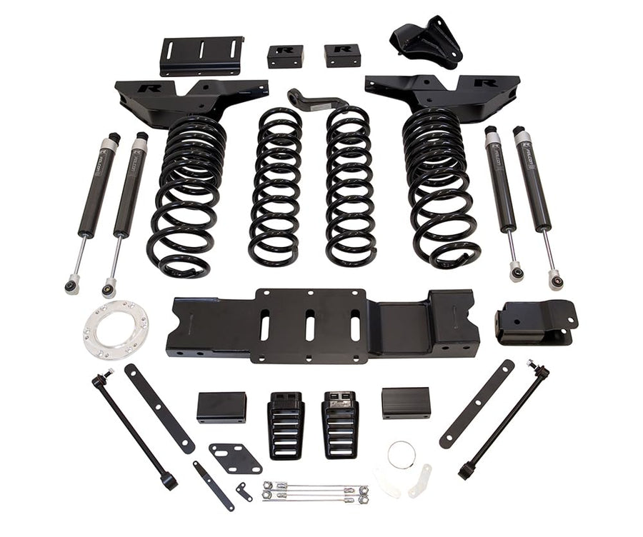 ReadyLIFT 4.5'' coil lift kit 49-19420 - front and rear track bar brackets, front and rear coil springs w/Falcon shocks For Dodge/Ram 2500 4WD