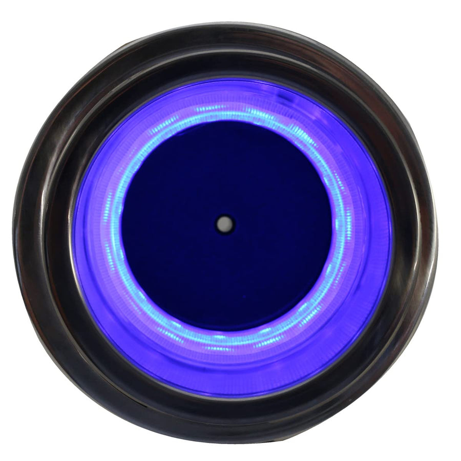 Marine Cup Holder Sport Lighting Fit Marine 12-Volt Universal Stainless Steel 304 Blue LED Glass Bottle MSCHB