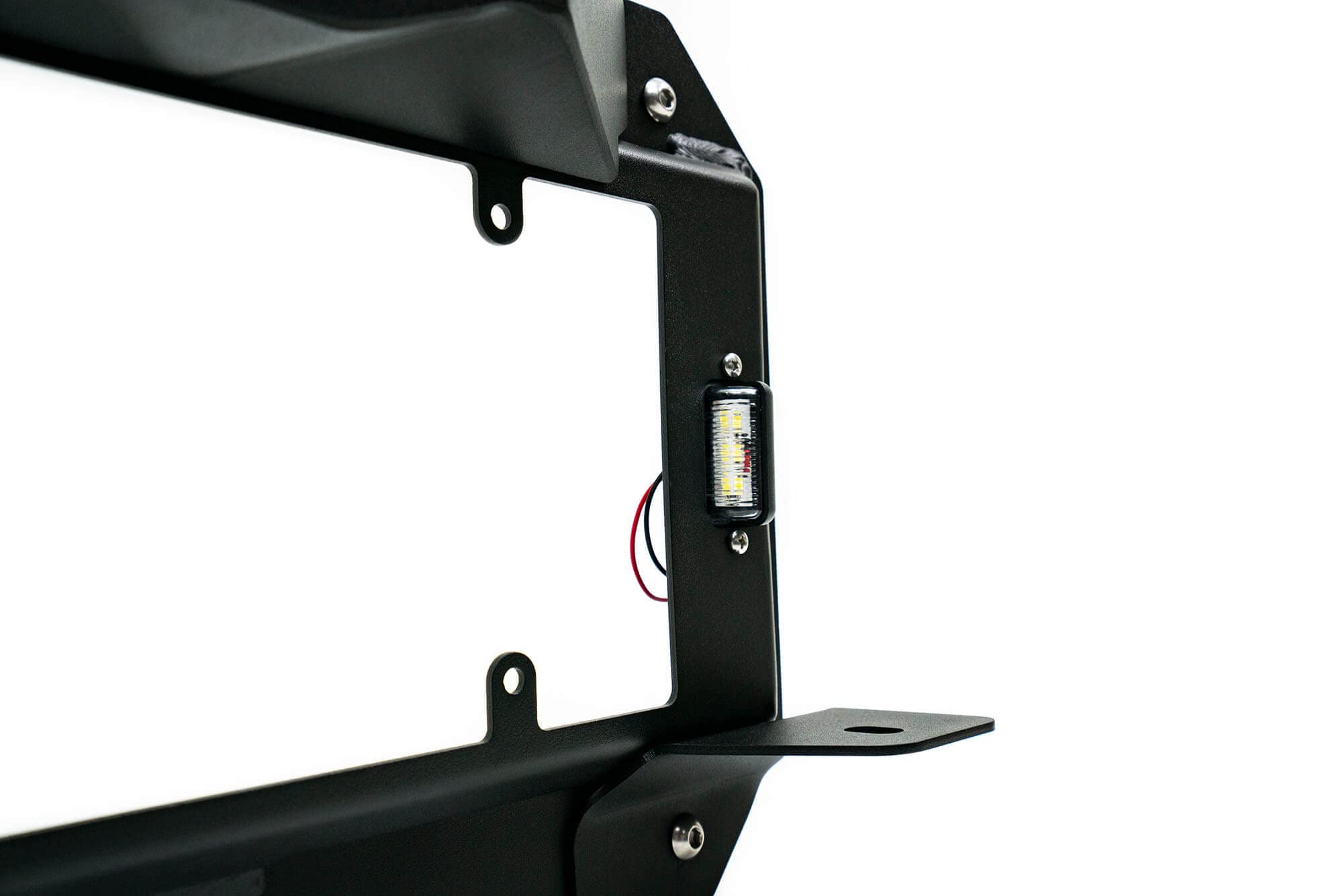 Delete Spare Tire Kit for 2018-2022 Jeep Wrangler JL | Includes 2 Pod Light Mounts | Retains OEM Back Up Camera & 3rd Brake Light | License Plate Bracket Included | DV8 Offroad