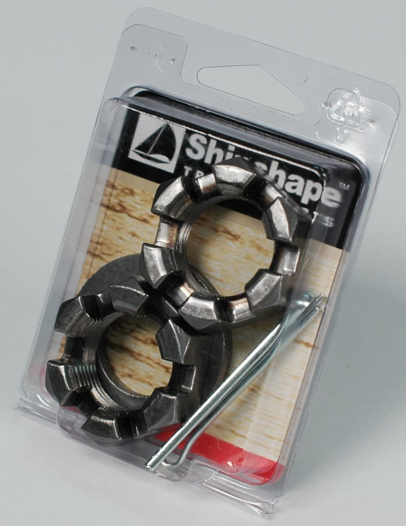 Trailer Nut CE Smith Washers & Cotter Pins Spindle - Sturdy Marine Hardware - 1"