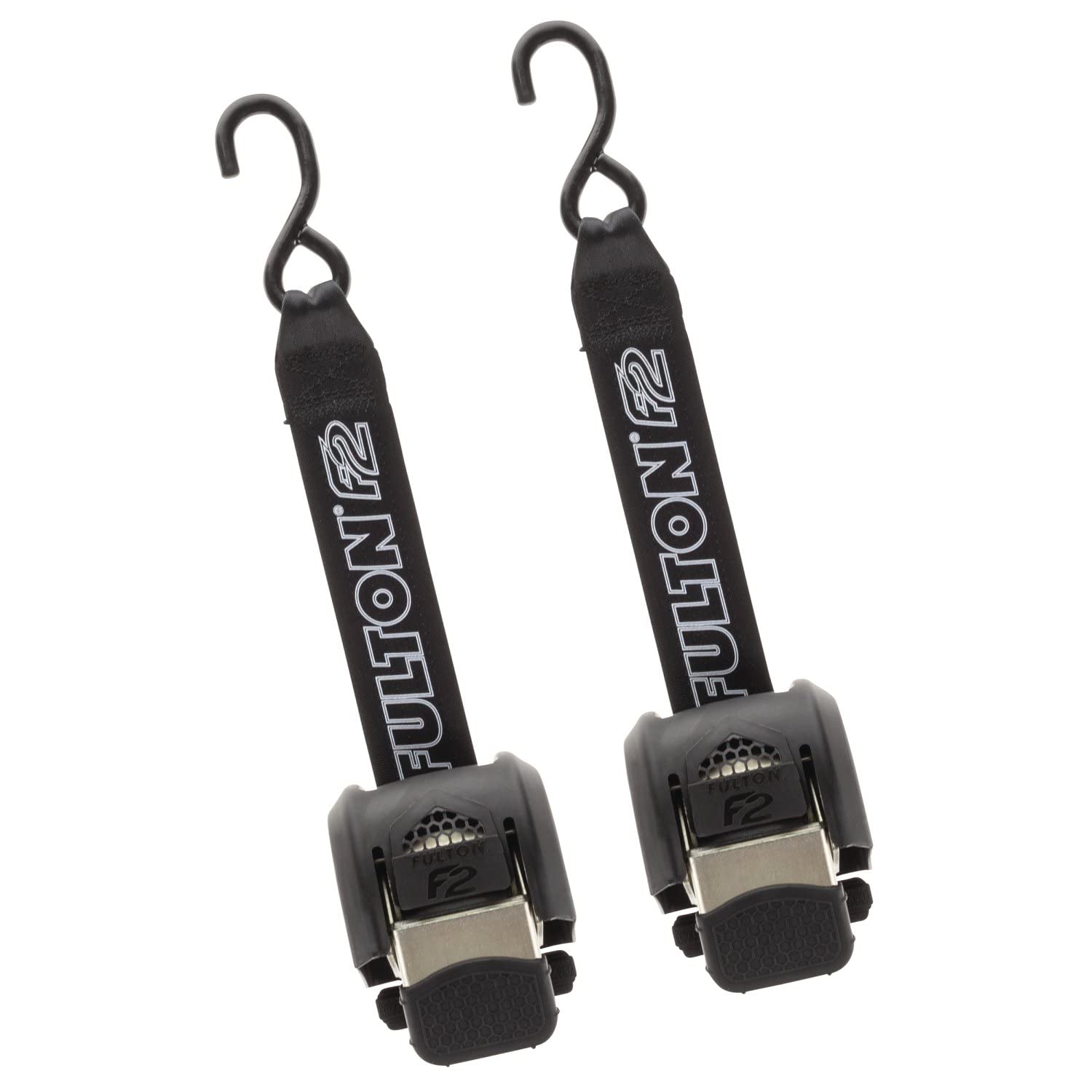 Fulton F2 Retractable Transom Tie Downs, 2 Inch x 43 Inch, 500 lbs. Capacity, Stainless Steel (2 Pack)