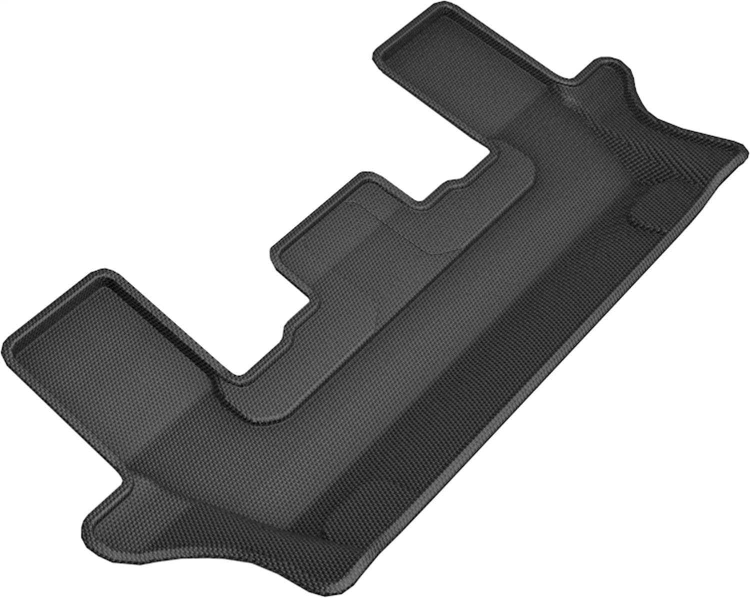 Kagu Floor Mat 3D MAXpider Custom Fit (Black) Compatible with Ford Explorer 2020-2026 (w/ Bench 2nd Row) - Third Row