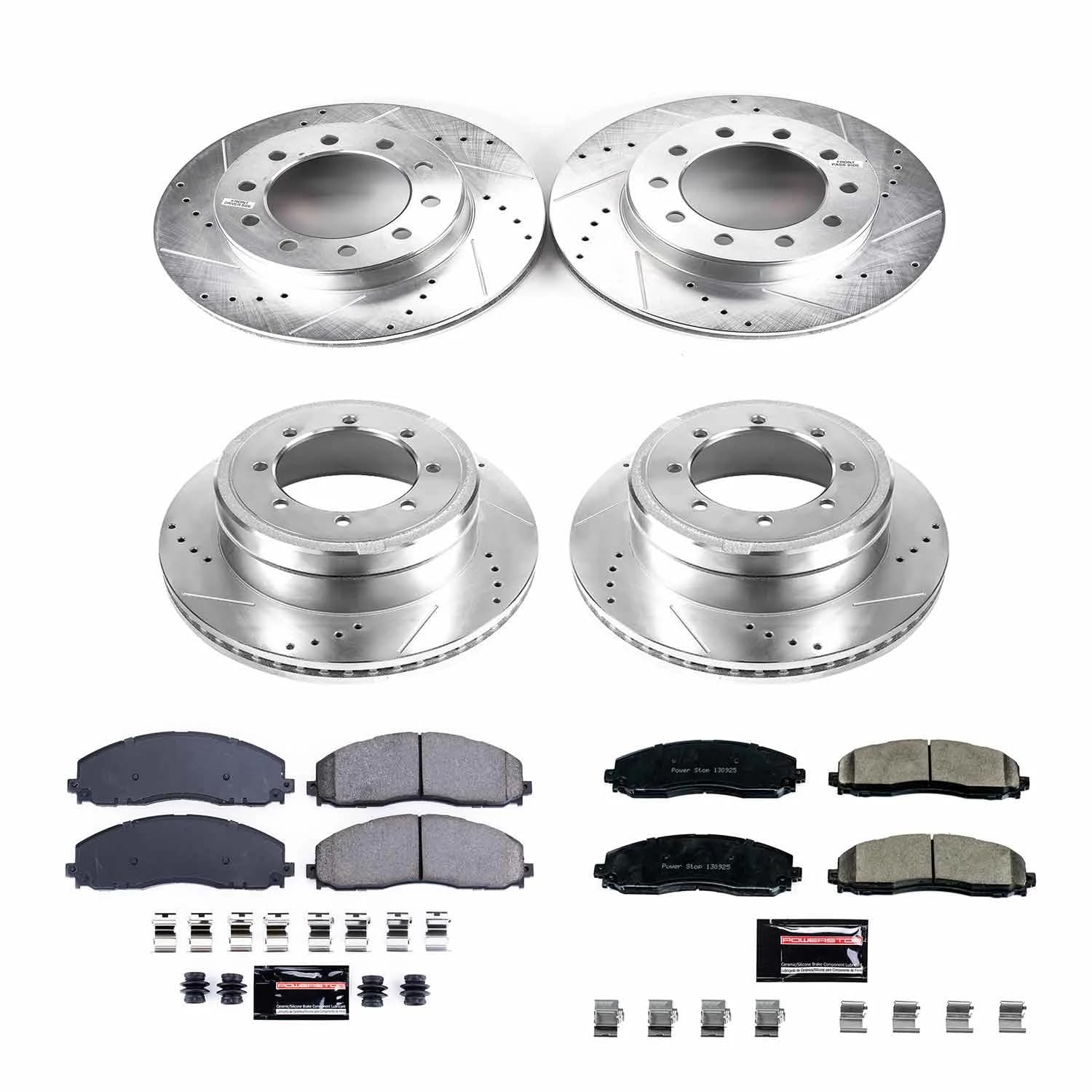 Power Stop K8027 Z23 Evolution Sport Brake Upgrade Kit Front & Rear For Ford F-350 Super Duty 2015-2016 [Model Specific]