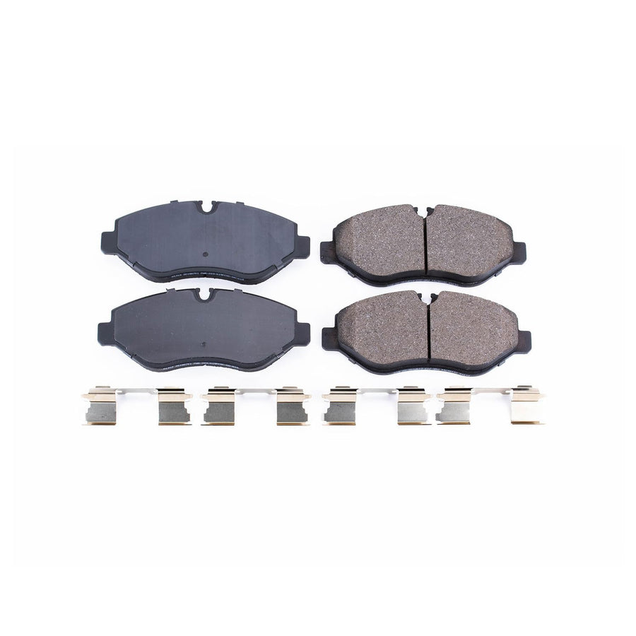 Power Stop Brake Kit Front For Dodge Sprinter 2500 2007-09 |Freightliner Sprinter 2500 2007-18 |Mercedes-Benz Metris 2016-23 - Ceramic Brake Pads With Installation Hardware, 17-1316