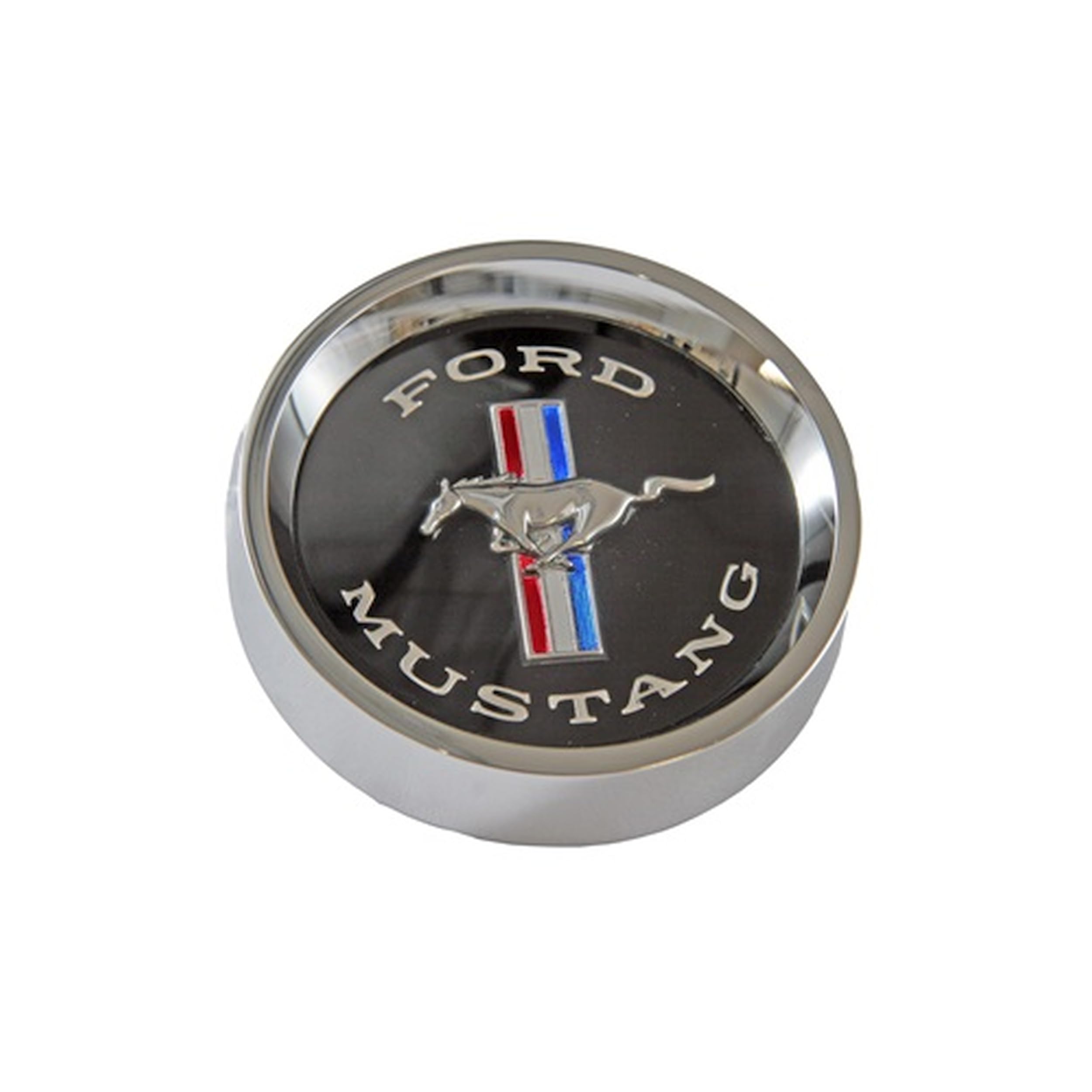 C5ZZ-1130-BK Scott Drake 1965-1966 Styled Steel Hub Caps Black