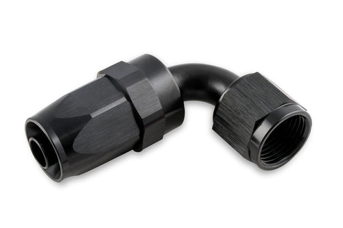 90 Degree Mr. Gasket Co. Swivel Hose End -6 Black 229006-BL